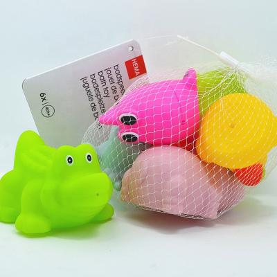 China Hot Sale Wholesale Soft PVC Funny Educational Cute Animals Squirt Baby Bath Squirt Toys for sale