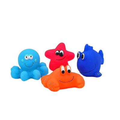 China Funny Educational Toy Customized Wholesale Soft PVC Squirting Water Baby Bath Squirt Toys for sale