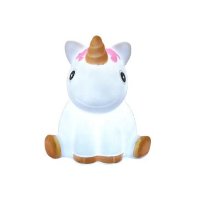 China Used For Wholesale Promotional Cheap Plastic Cute Baby 3D Safe Unicorn Led Night Stand Lamp Light for sale