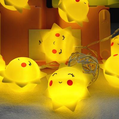 China Used for Hot Sale 10ft Babay Cute Promotional Cute Bedroom Decoration Sun LED String Light with Battery Operated for sale