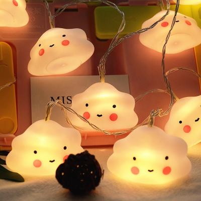 China Used For Babay Hot Sale 10ft Night Light Cute Promotional Bedroom Decoration Cloud LED String Light With Battery Operated for sale