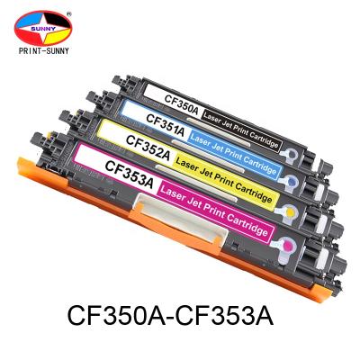 China Factory direct sale COMPATIBLE laser color toner cartridge 130A CF350A CF351A CF352A CF353A 130A MFP M176 M177 M175 CP1025aser for sale