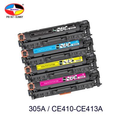 China Factory direct sale COMPATIBLE compatible laser color toner cartridge for HP CE410A CE411A CE412A CE413A 305A CP2020 M351 M451 M476 for sale