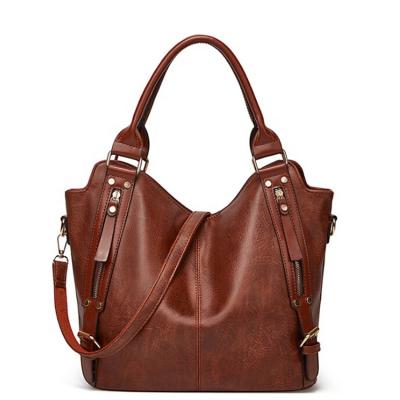 China High Quality Factory PU Leather Bag Women Bag Large Capacity Lightweight Portable Hobo Shoulder Lady Bags for sale