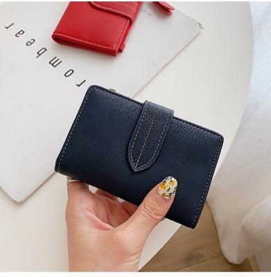 China High Quality Artex Factory Wholesale Custom Leather Purses Bag Clutch Bag Card Holder Wallet With Key Chain for sale