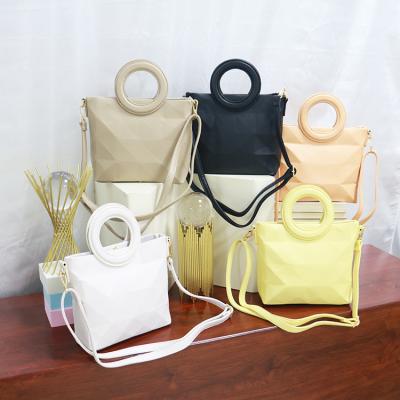 China Wholesale PU leather lady bags Tote Detachable Strap Fashion Shoulder high quality purse and handbag for sale