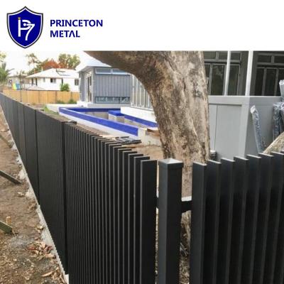 China Easily Assembled Aluminum Welded Vertical Slat 3D Fencing for sale