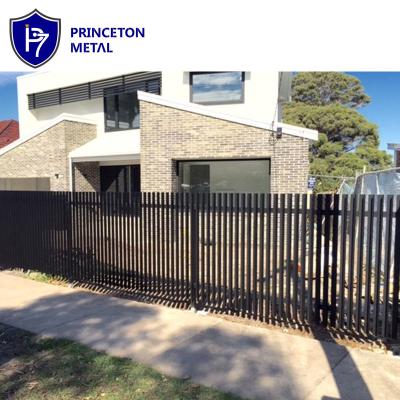 China Easily Assembled Vertically Architectural Corner Picket Aluminum Fence for sale