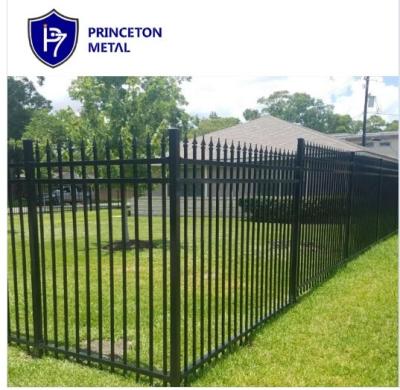 China Easily Assembled Aluminum Top L Barrier Metal Spear Fence Modern Fence For Garden for sale