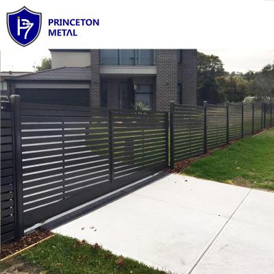 China LinQu Factory Easily Assembled Aluminum Swing Gate and Sliding Base Track Designs for sale