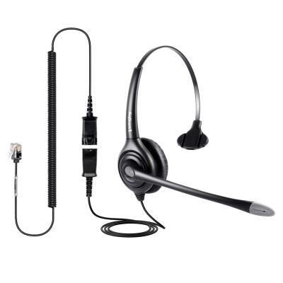 China Over - head monaural headset with microphone and fast, RJ9 socket only for Cisco IP phones 794X 796X 797X 69XX series and 8811 etc. for sale