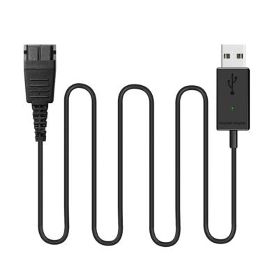 China A12 Compatible with Jabra Link 230 Quick to USB Plug QD Cable Adapter Compatible with Jabra GN Headsets Compatible with Jabra for sale