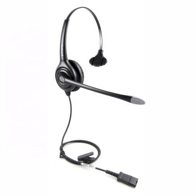 China Noise Canceling Microphone Noise Canceling Monaural Call Center Headset With Plantronics QD Connecting for sale