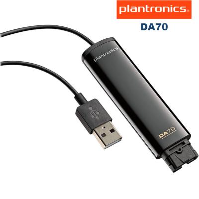 China POLY Plantronics DA70 USB-to-QD Adapter Cable for Plantronics HW Series Headset to PC P/N: 201851-01 DA70 for sale