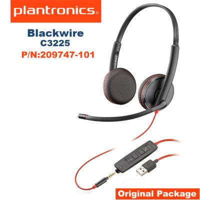 China Plantronics Blackwire C3225 C3200 POLY Series USB-A Headset, Stereo Binaural Headset, Wired P/N: 209747-101 Blackwire C3225 for sale