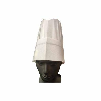 China White high restaurant/hotel restaurant/hotel supplies of chef paper hat canteen chef hats/home chef disposable paper hat for sale