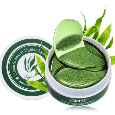 China Anti-wrinkle private label moisturizing green tea matcha gel eye mask for sale