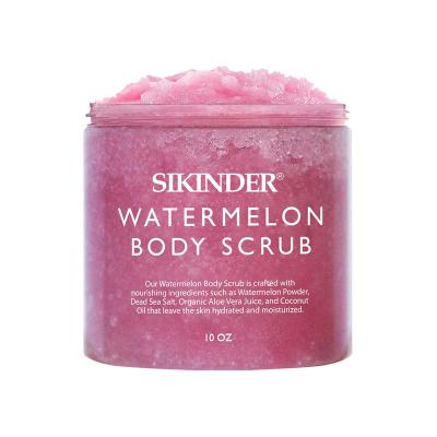 China Exfoliator OEM / ODM Customized Brand 100% Pure Natural Watermelon Body Scrub Exfoliating and Moisturizing for sale