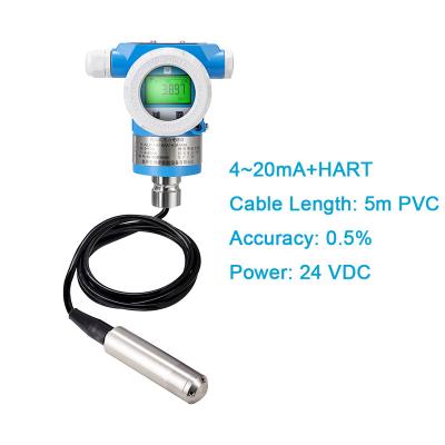 China Hot Sale 4-20mA Hart Protocol Water Oil Air Pressure Gauge 0.5% Accuracy 24VDC Smart Power Supply Pressure Transmitters for sale