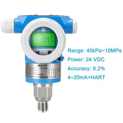 China Water Oil Air Pressure Gauge China Vacuum 0.2% Accuracy SUS316L Diaphragm Hart 4-20mA 4Mpa Range Material Pressure Transmitters for sale