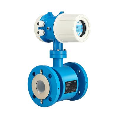 China Sewage ptfe lining rs485 magnetic pulse 4-20ma water digital flow meter flow meter water activity meter for sale