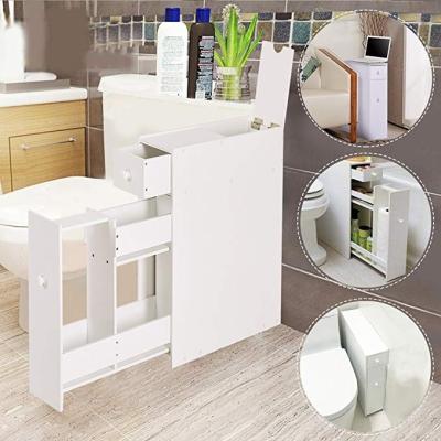 China Viable Modern Bathroom Vertical Wall Edge Gel Shower Towel Paper Style Storage Cabinet for sale