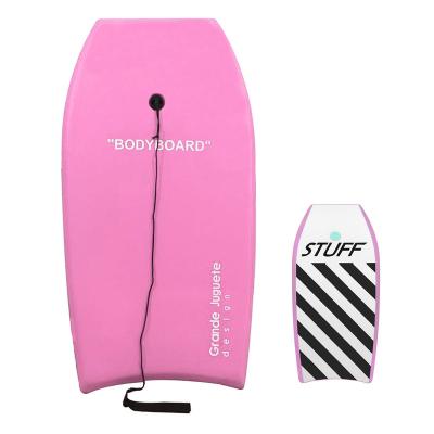 China Pink Surfboard Surfboard Unisex Colorful Professional EPS Boogie Swimming Bodyboard for sale