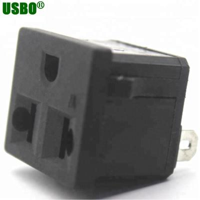 China Universal 15a 125v Alternating Current Socket Plug Residential / Multipurpose Industrial Adapter Plug for sale