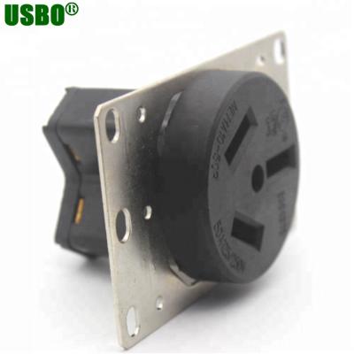 China Industry industrial power devices 50a 125/250v TT rv 3pole 3wire NEMA10-50R us power outlet for sale