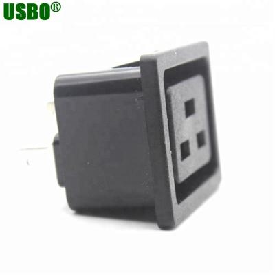 China Black 16a 250v Residential / General Purpose Apartment 3 Pin Ups Power Supply Adapter Plug for sale