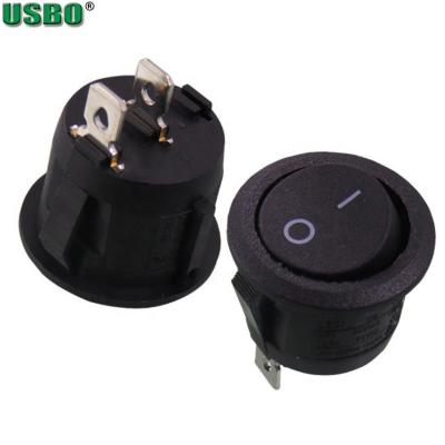 China Round Rocker Switch Wholesale 23mm Diameter ON-OFF 6A 250V Round Rocker Switch ON-OFF for sale