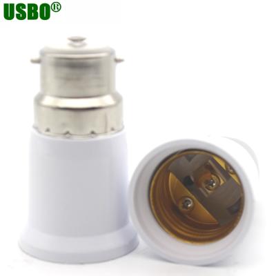 China E27 Screw To B22 Base Socket Lighting Accessories Socket Adapter Converter for sale