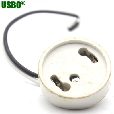 China Hot Sale Plastic GU24 Screw Lamp Holder With M10 Screw Thread And L Bracket for sale