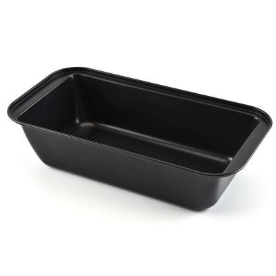 China 2023hot products viable 27*15*6.5 cm black steel molds for cookie biscuits loaf cake molds for loaf cake pan for sale