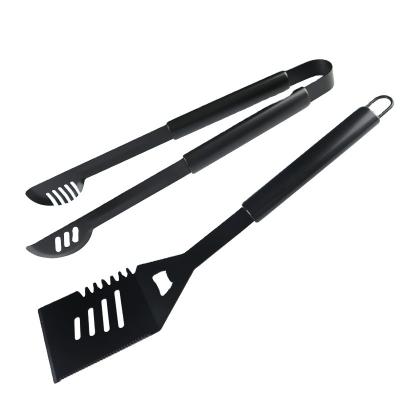 China Easily Cleaned 2023 Stainless Steel BBQ Tongs Easy To Clean Anti-Corrosion BBQ Accessories Grill Tool Kit Gifts for sale