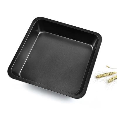 China 2023 Hot Sale High Temperature Resistance Stock Accept Customization Square Baking Tray Cake Mold Oven Tray Non-Stick Commercial Baking Tray for sale