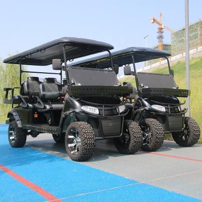 China Factory Direct New Road Legal Electric 6 Passenger Golf Cart Bus With 23x10-14 Rear Seat for sale