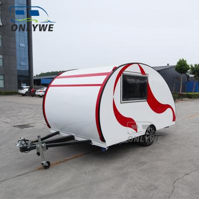 China ONLYWE Travel Trailer Airstream Teardrop Camper Off Road Caravan RV Motorhome 4x4 Small Travel Trailers for sale