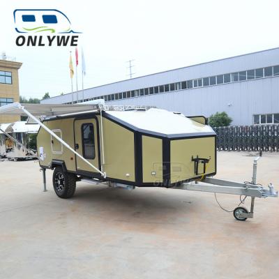 China ONLYWE Easy Moving RV Mobile Motorhome Off Road Caravan Camping Trailer Car For Sale for sale