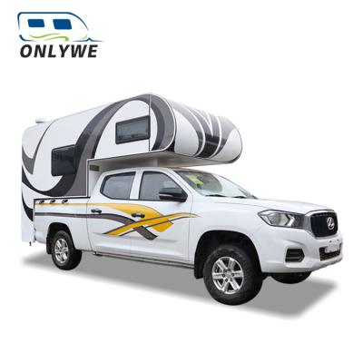 China Aluminum Travel Trailer ONLYWE Motorhome Mobile Pick Up Truck For Caravan for sale