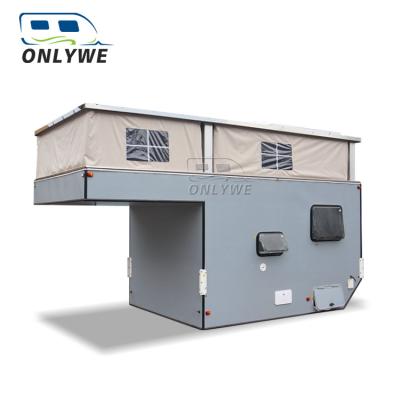 China ONLYWE High Quality Motorhome Moving Pop Up Slide In Slide Out Truck Camper Pickup With Bed For Sale for sale