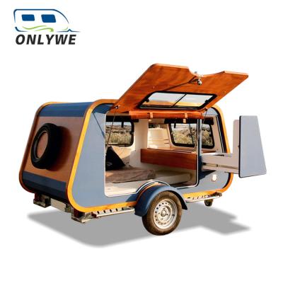 China ONLYWE Lightweight One Stop Camping Caravan Trailer Off Road Carapate Travel Trailer for sale