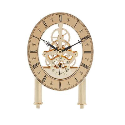 China Antique Style Mechanical Clock Movement High Brass Elliptical Style With Pillar for sale