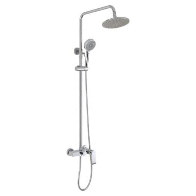 China With Slide Bar Wall Mounted Bath Shower Faucet With Slide Bar for sale