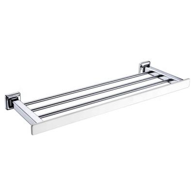 China modern stainless steel bathroom towel shelf/wall mounted towel rack for sale