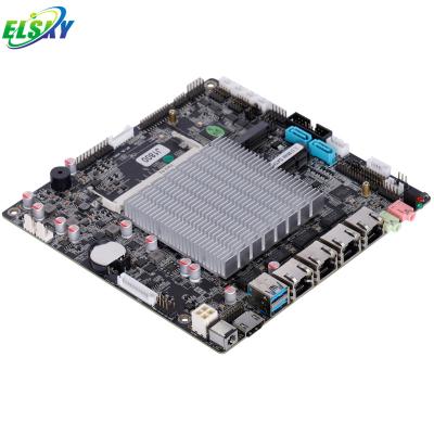 China Hot Sale Server ELSKY Dual Cores J1800 J1900 J2900 CPU 4 LAN PfSense Unix Bypass Network CPU Security Motherboard for sale