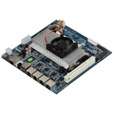 China DC 12V and 4 Lan Mini-ITX Desktop Motherboard Firewall Motherboard with D2550 Onboard Dual Core 1.86G for sale