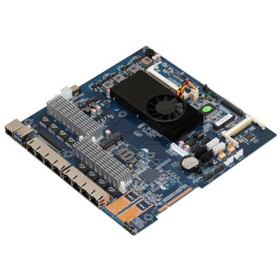 China 8 LAN DC 12V Firewall Motherboard With Celeron 1037U Dual Core 1.8G And 2*USB 3.0 No Monitor for sale