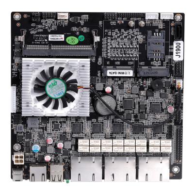 China Quad Core J1900 RJ45 6 LAN Gigabit I210AT Pfsense Mini Itx Firewall Motherboard Processor For Server, Router J19E6L (CPU J1900) for sale