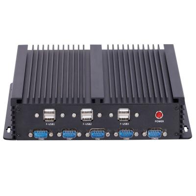 China No LAN 10COM (RS232/422/485) DDR3 2GB Dual Fanless Industrial PC with 1037U Dual Core 1.8GHz IPC6000 for sale